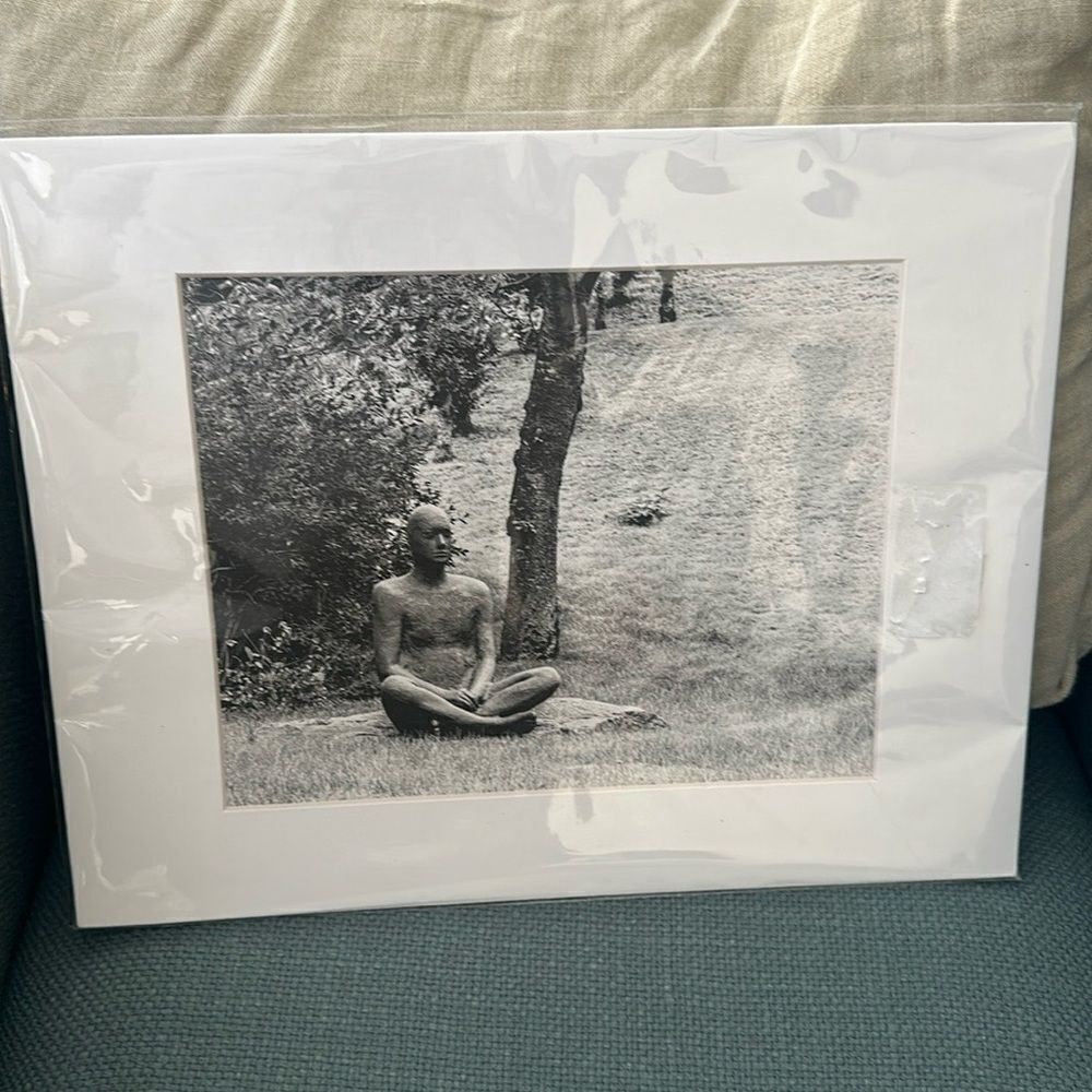 Matted B&W Meditation Art 12”x14”